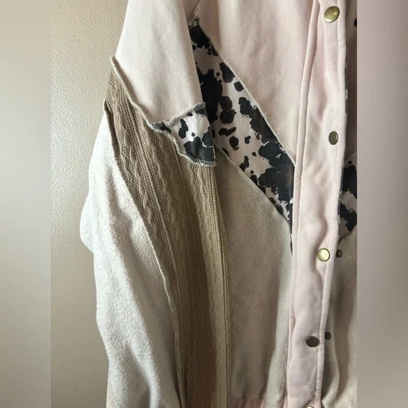 BKE beige and pink jacket - Picture 3 of 4